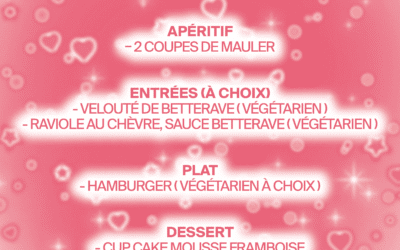 REPAS COMPLET !!!! ♥𝘊𝘰𝘮𝘣𝘰 𝘓𝘰𝘷𝘦 : 𝘙𝘦𝘱𝘢𝘴 𝘥𝘦 𝘚𝘢𝘪𝘯𝘵-𝘝𝘢𝘭𝘦𝘯𝘵𝘪𝘯 + 𝘤𝘰𝘯𝘤𝘦𝘳𝘵 𝘥𝘦 𝘝𝘢𝘭𝘦𝘯𝘵𝘪𝘯𝘰 𝘝𝘪𝘷𝘢𝘤𝘦♥